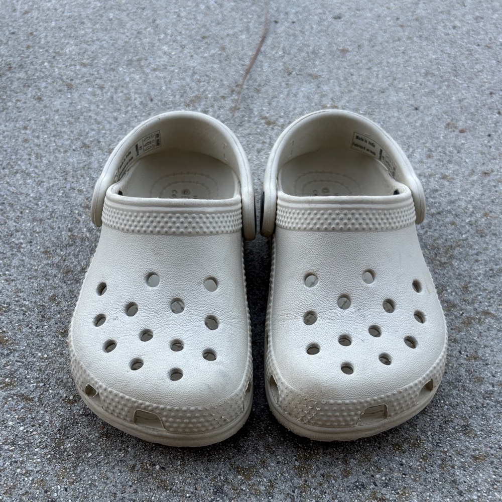 CROCS Kids Cream Sandals